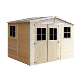 Abri de jardin en panneaux 17mm - 303x199cm - avec plancher - Timbela Ma boutique